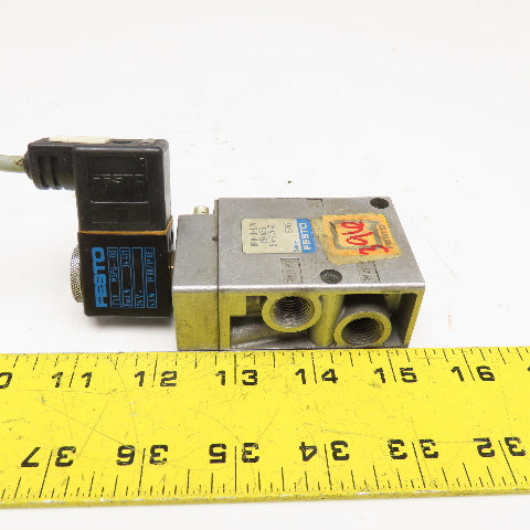 Festo MFH-3-1/4 3/2 Position Pneumatic Solenoid Valve 24V Coil G1/4