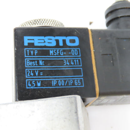 Festo MFH-3-1/4 3/2 Position Pneumatic Solenoid Valve 24V Coil G1/4
