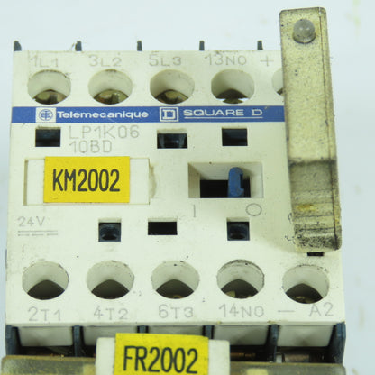 Telemecanique LP1K06-10BD 20A Contactor 24VDC Coil W/ Overload LR2K0312