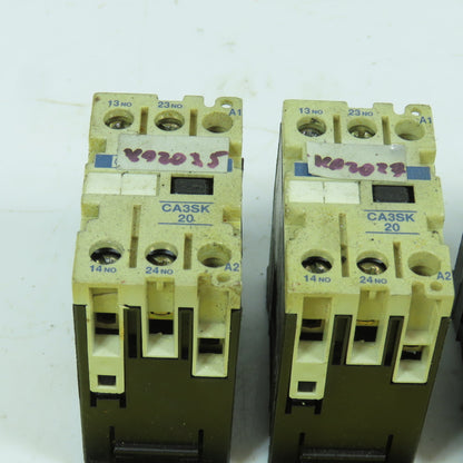 Telemecanique CA3SK 20 Auxiliary Contact 600VA 10A 24VDC Coil Lot Of 5