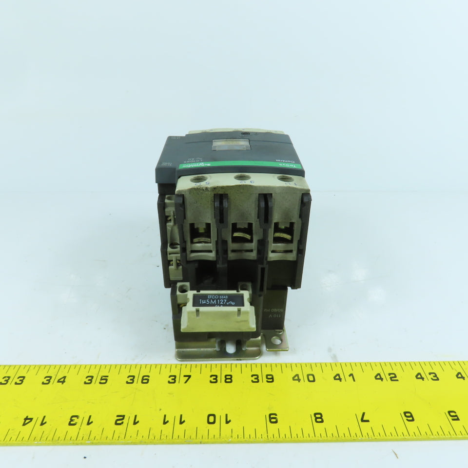 Schneider LC1D95 TelSys 60HP Motor Strater Contactor 600V Max 110V Coil