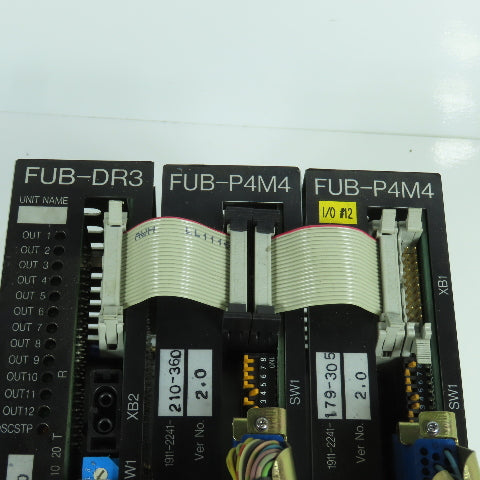 Okuma FUB-P4M4 Ver2.0 FUB-DR3 Ver 1.0 1911-2870 Servo Drive Controller Lot of 3