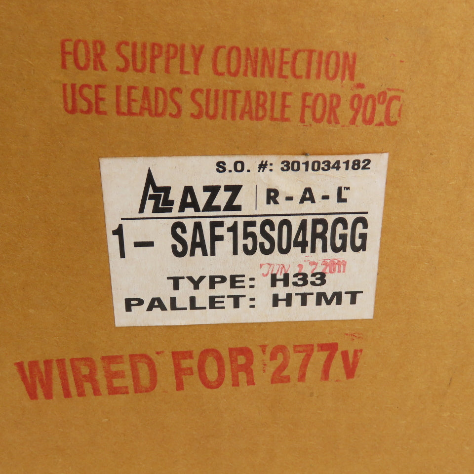 AZZ Rig-A-Lite SAF15S04RGG Hazardous Location Lighting Fixture HPS 120-277V