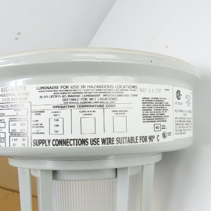 AZZ Rig-A-Lite SAF15S04RGG Hazardous Location Lighting Fixture HPS 120-277V