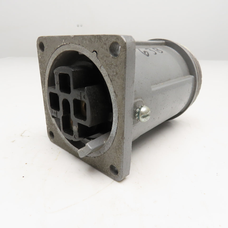 Russellstoll 7124W-78 60A 250VDC 2 Pole Partial Receptacle