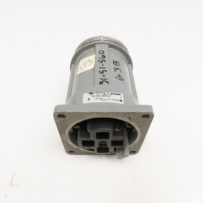 Russellstoll 7124W-78 60A 250VDC 2 Pole Partial Receptacle