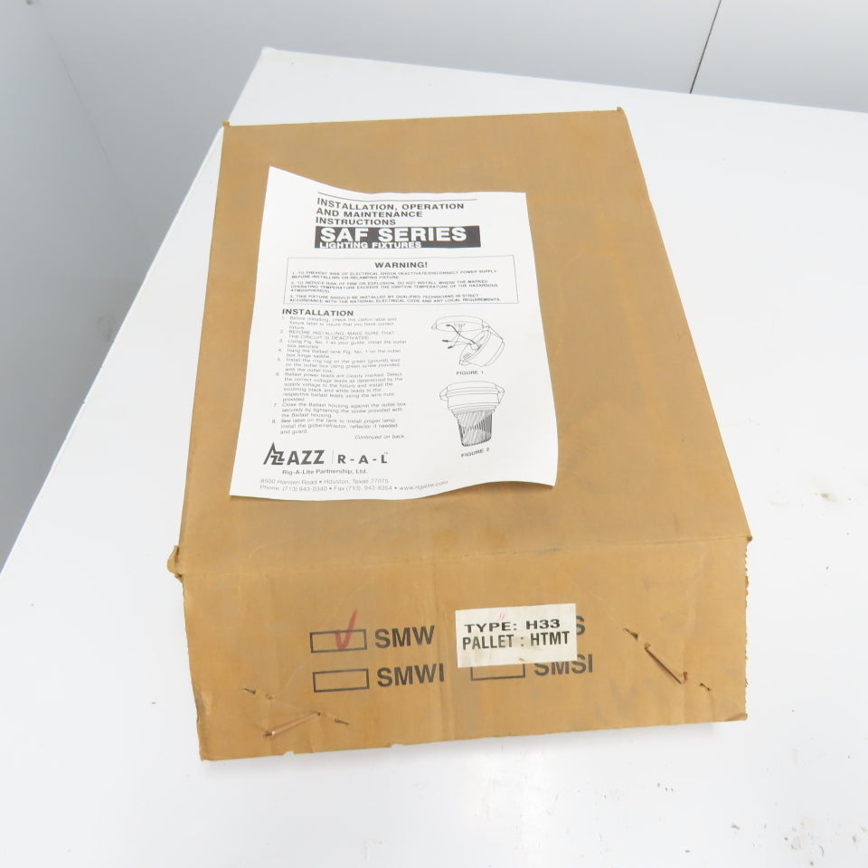 AZZ Rig-A-Lite H33 SMW Hazardous Light Fixture Outlet Cover Box