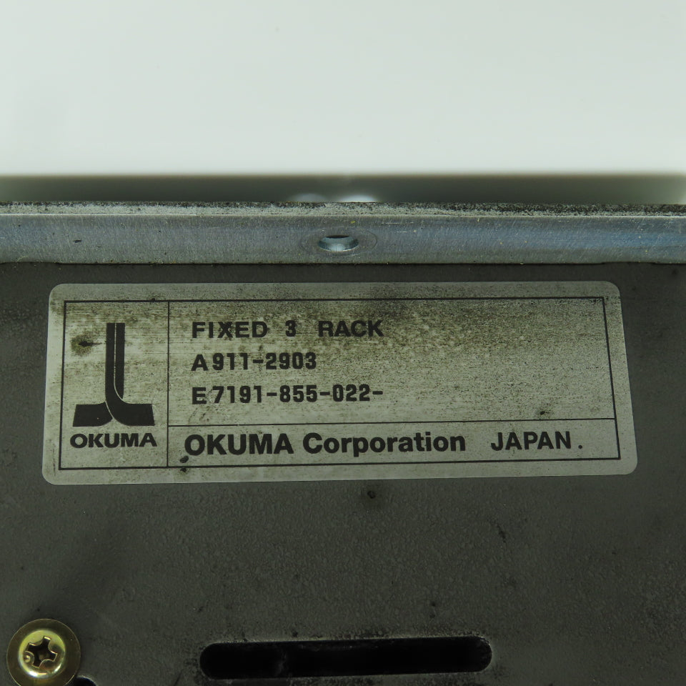 Okuma E7191-855-022 3 Board Rack Chassis PLC Base