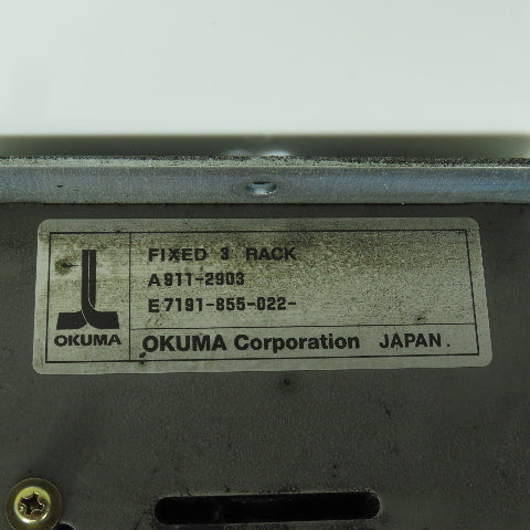 Okuma E7191-855-022 3 Board Rack Chassis PLC Base