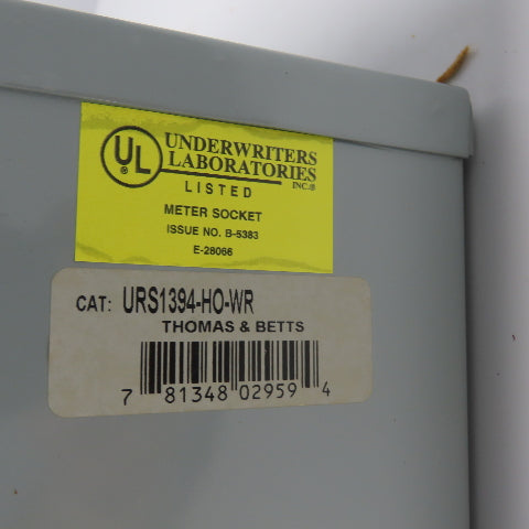 Thomas Betts URS1394-HO-WR Anchor 200A Meter Socket Enclosure Ringless 600VAC