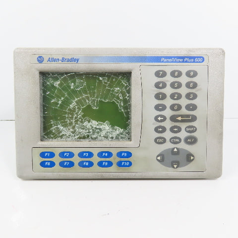 Allen Bradley 2711P-B6M8A PanelView Plus 600 Monitor Display (Broken Screen)