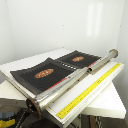 Peterbilt 379 Mudflaps & Hangers (May Need Some Work) Set Of 2