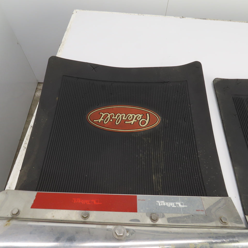 Peterbilt 379 Mudflaps & Hangers (May Need Some Work) Set Of 2