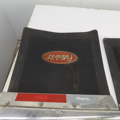 Peterbilt 379 Mudflaps & Hangers (May Need Some Work) Set Of 2