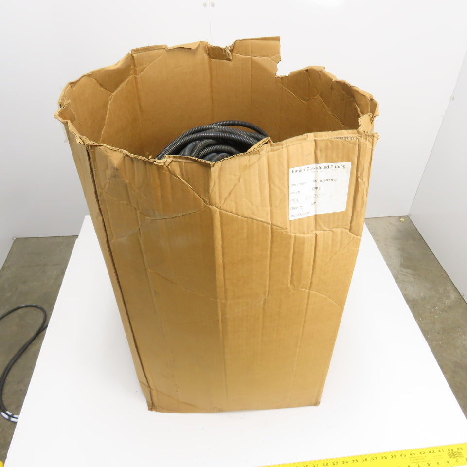 500PE .500"ID NFRPE Split Wire Loom Conduit Empire Convoluted Tubing Approx 750'