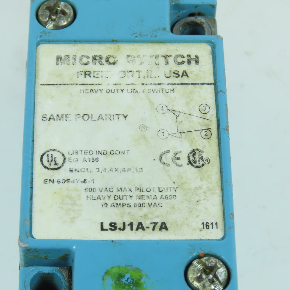 Micro Switch LSJ1A-7A Spring Coil Snap Action Limit Switch 600VAC 10A