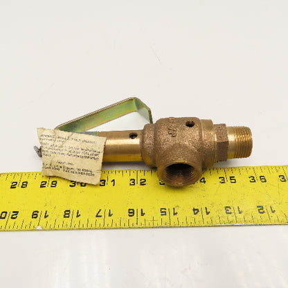 Jayco Inc. 3/4 Fig.1D Set 125 3/4" NPT 243CFM Bronze Pressure Relief Valve