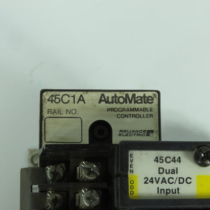 Reliance 45C1A Automate Programmable Controller 24V W/ (7) 45C44 Inputs