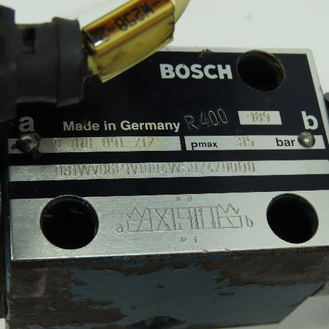 Bosch 081WV06P1V1004WS024/00D0 Hydraulic Directional Valve 24VDC 0 810 091 212