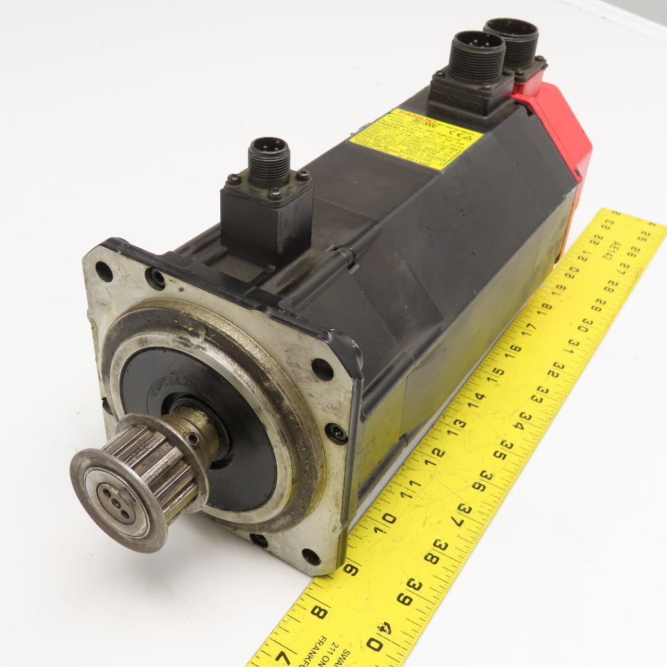 Fanuc A06B-0128-B675 1.4kW 3000RPM 3Ph 114V AC Servo Motor