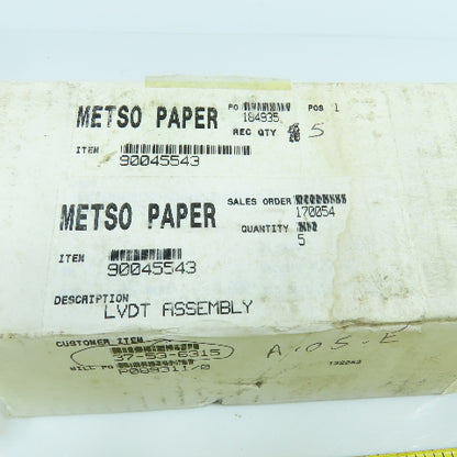 Metso 315-0635-0001-0-002 LVDT Slice Assembly NEW