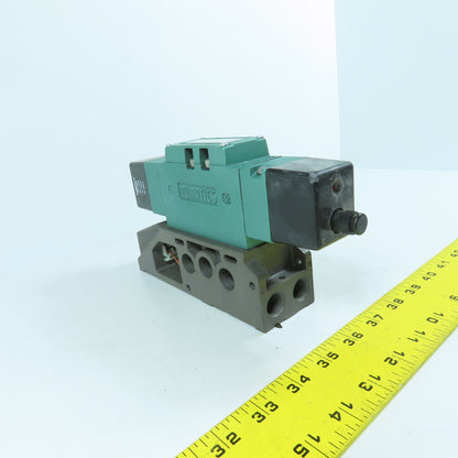 Numatics I13BB515KP00030 4/3 Open Center Pneumatic Solenoid Valve 120V Coil NEW