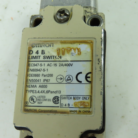 D4B-117 Limit Switch Roller Plunger 2A 400V