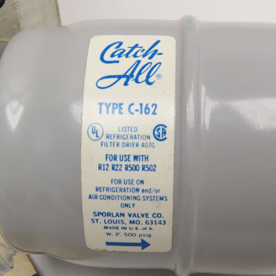 Sporlan C-162 Catch-All 1/4" SAE HVAC Liquid Line Filter Drier