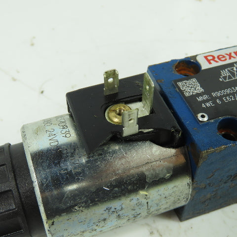 Rexroth 4WE 6 E62/EG24N9K4/V 4/3 Position Solenoid Valve Closed Center 24VDC
