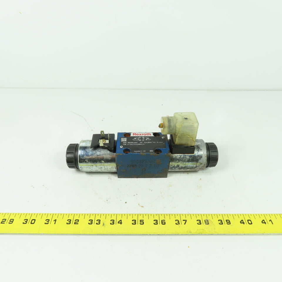 Rexroth 4WE 6 E62/EG24N9K4/V 4/3 Position Solenoid Valve Closed Center 24VDC