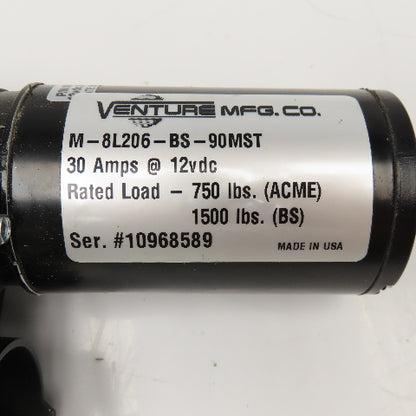 Venture 8532-18M 12VDC 30A 1500Lb High Speed 9500RPM RV Slide Out Actuator Motor