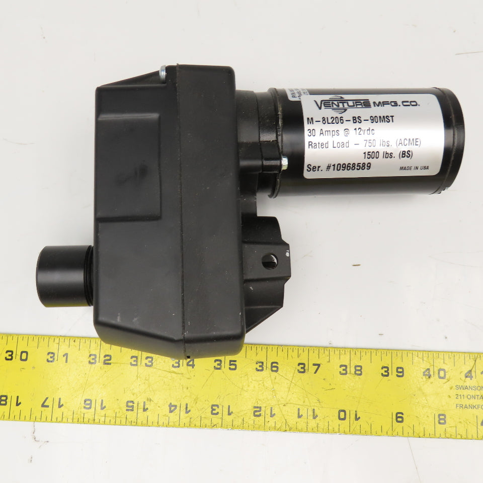 Venture 8532-18M 12VDC 30A 1500Lb High Speed 9500RPM RV Slide Out Actuator Motor