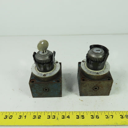 Rexroth 2 FRM 5-32/3 Q Keyed Hydraulic Flow Control Valve Parts/Repair Lot Of 2