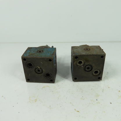 Rexroth 2 FRM 5-32/3 Q Keyed Hydraulic Flow Control Valve Parts/Repair Lot Of 2