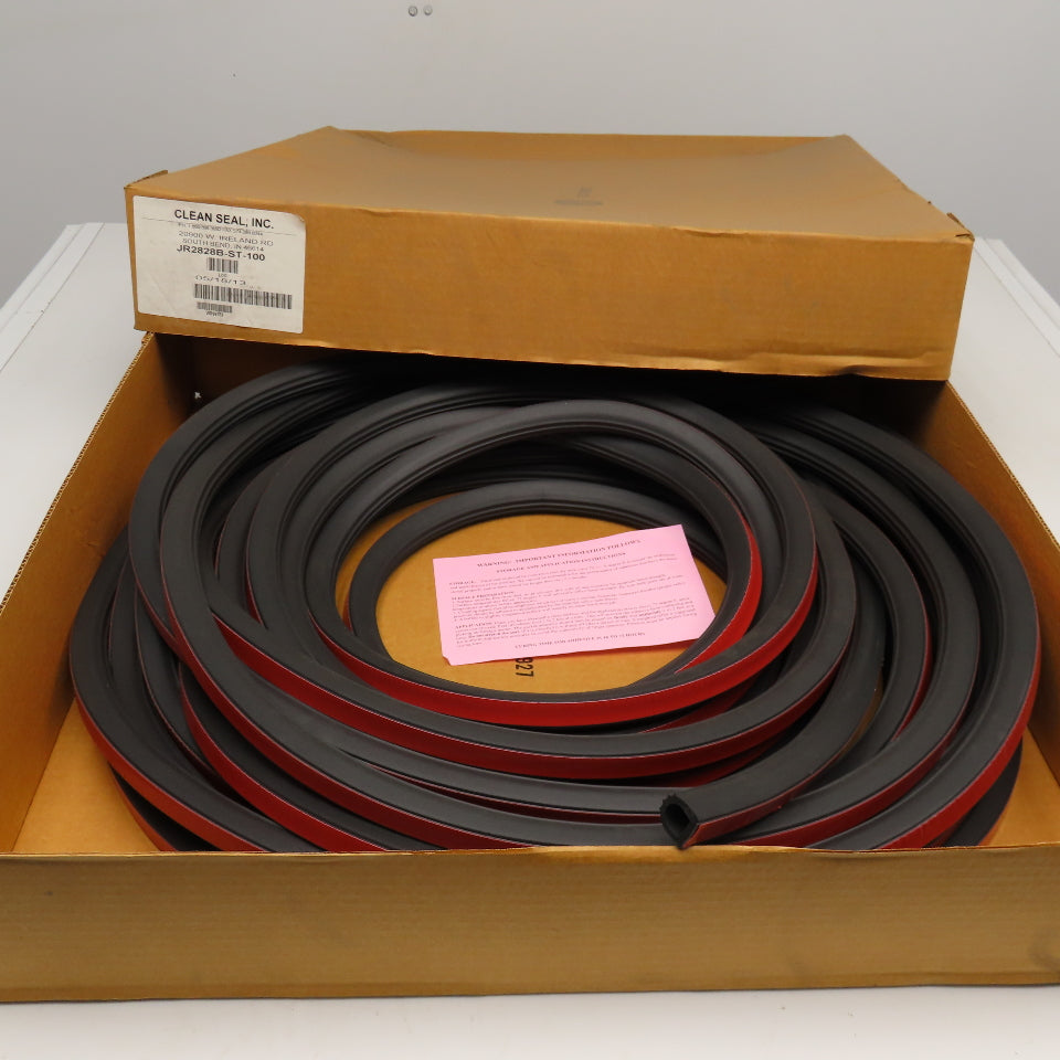 Clean Seal JR2828B-ST-100 7/8" x 1" Tall EPDM Self Adhesive Automotive D Seal