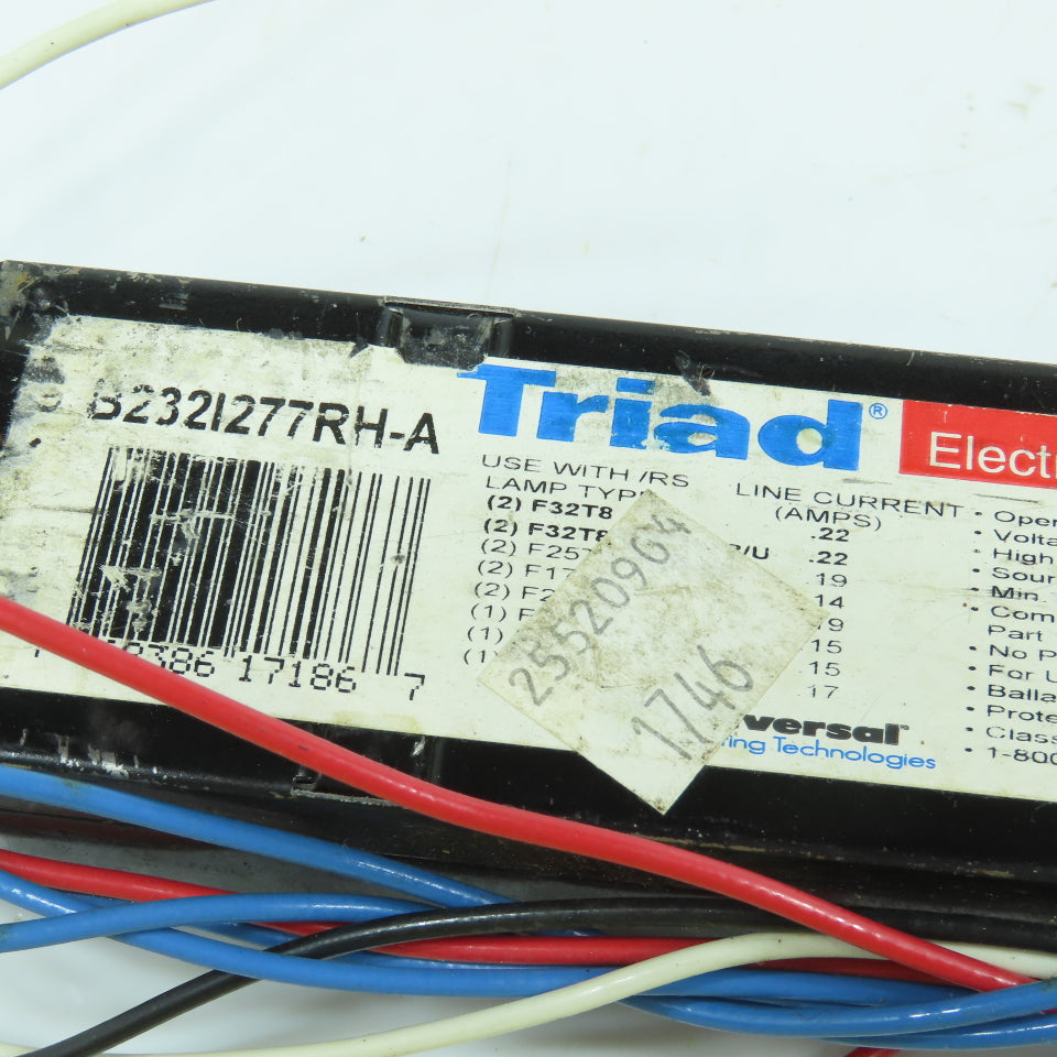 Triad B232I277RH-A Electronic Ballast 277V 60HZ