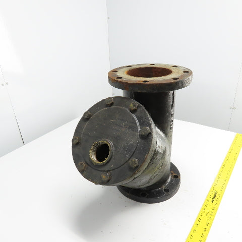 Mueller Steam Model 758 6" Flanged 8-Bolt Cast Y Strainer ANSI Class 125Lb