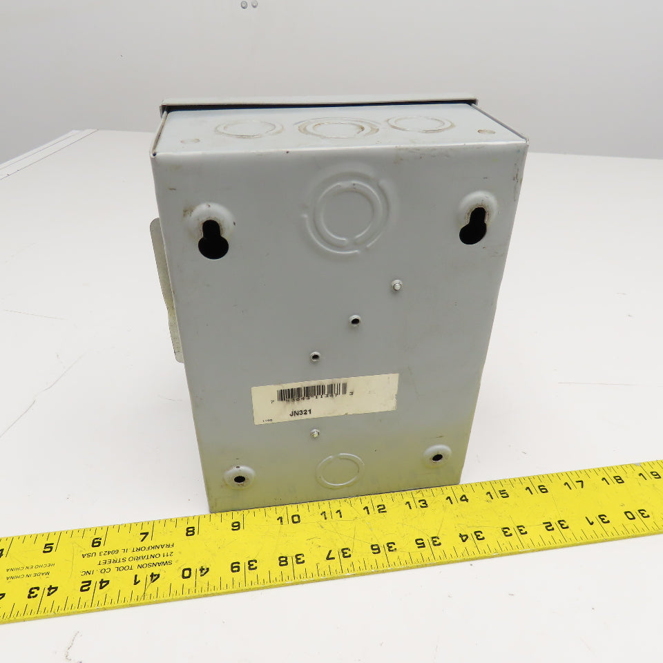 Siemens JN321 240VAC 250VDC 30A 1Ph 2 Pole Fusible Safety Disconnect Switch