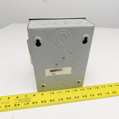 Siemens JN321 240VAC 250VDC 30A 1Ph 2 Pole Fusible Safety Disconnect Switch