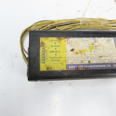 Advance RC-4S60-TP 2.4A Lighting Ballast 120V 800MA 60Hz