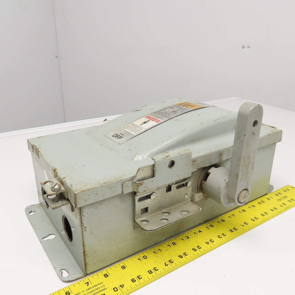 Siemens F351H 30A 600V 3 Pole Type 12 Fusible Safety Disconnect 3Ph 480V