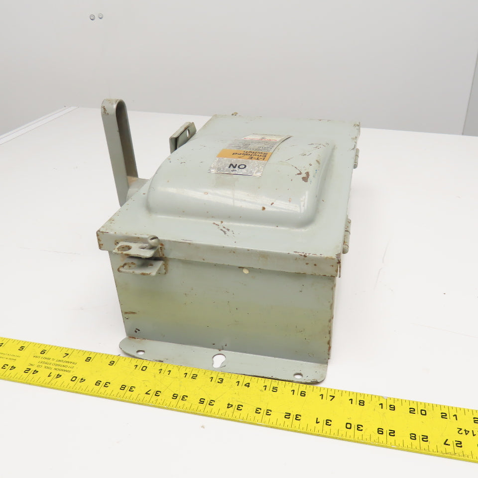 Siemens F351H 30A 600V 3 Pole Type 12 Fusible Safety Disconnect 3Ph 480V