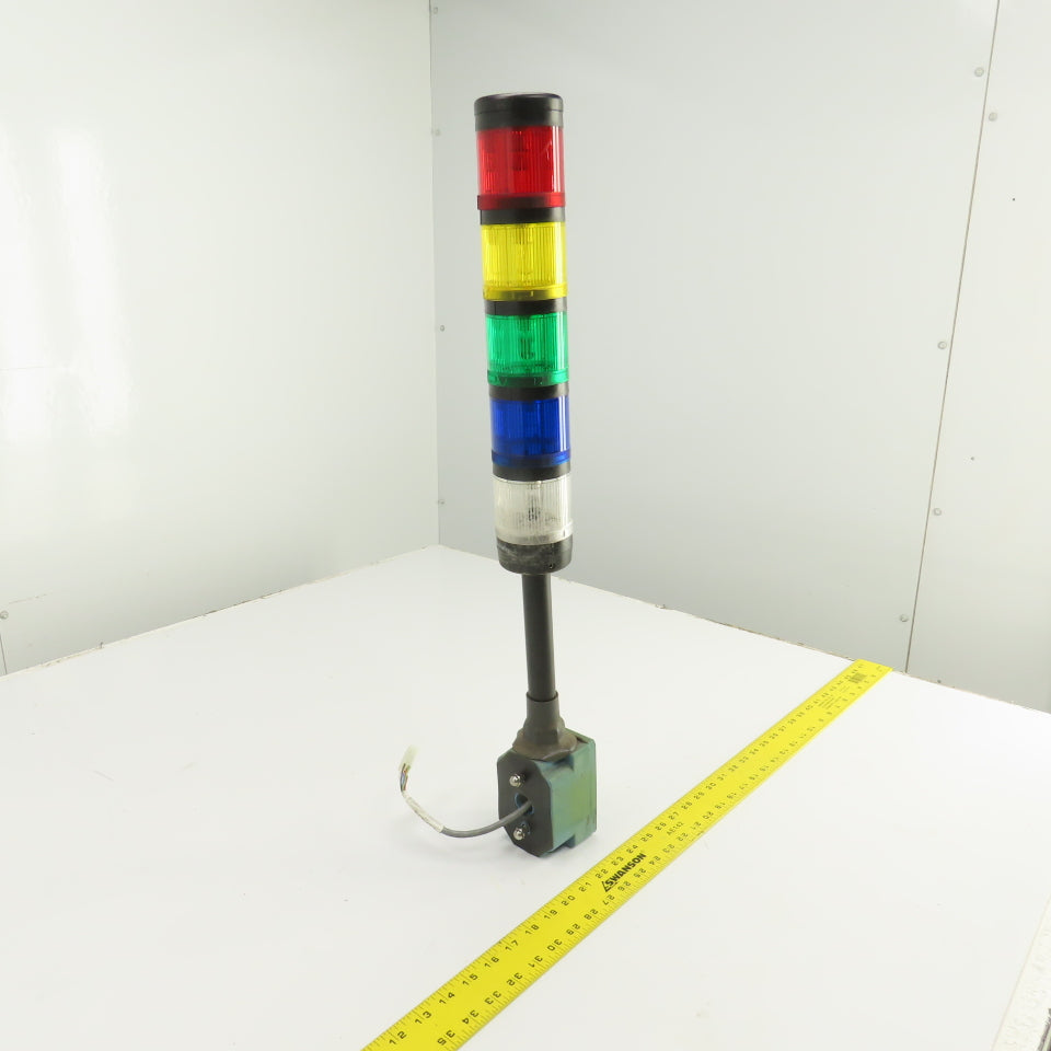 Allen Bradley 855T-BPM25 Stack Light 5 Indicators White Blue, Green, Yellow, Red