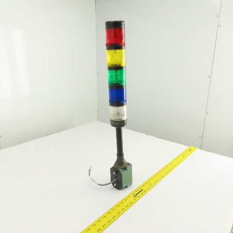 Allen Bradley 855T-BPM25 Stack Light 5 Indicators White Blue, Green, Yellow, Red