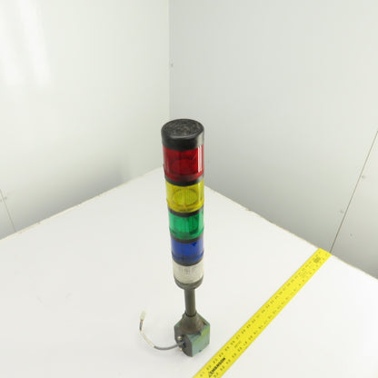 Allen Bradley 855T-BPM25 Stack Light 5 Indicators White Blue, Green, Yellow, Red
