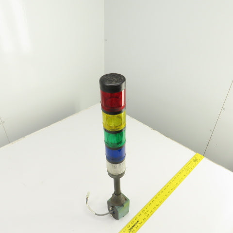 Allen Bradley 855T-BPM25 Stack Light 5 Indicators White Blue, Green, Yellow, Red