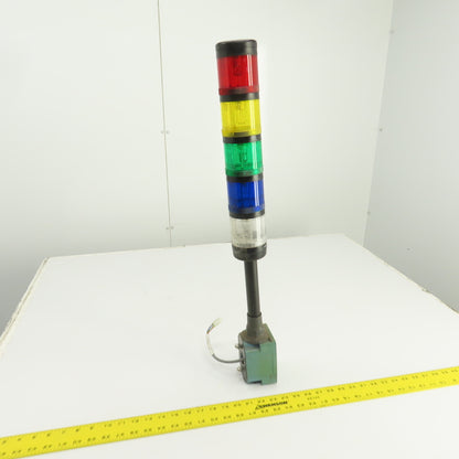 Allen Bradley 855T-BPM25 Stack Light 5 Indicators White Blue, Green, Yellow, Red