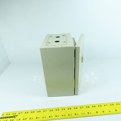 9-3/4" x 7-3/4" x 5" Steel Electrical Enclosure W/ Hinged Door (No Backplate)