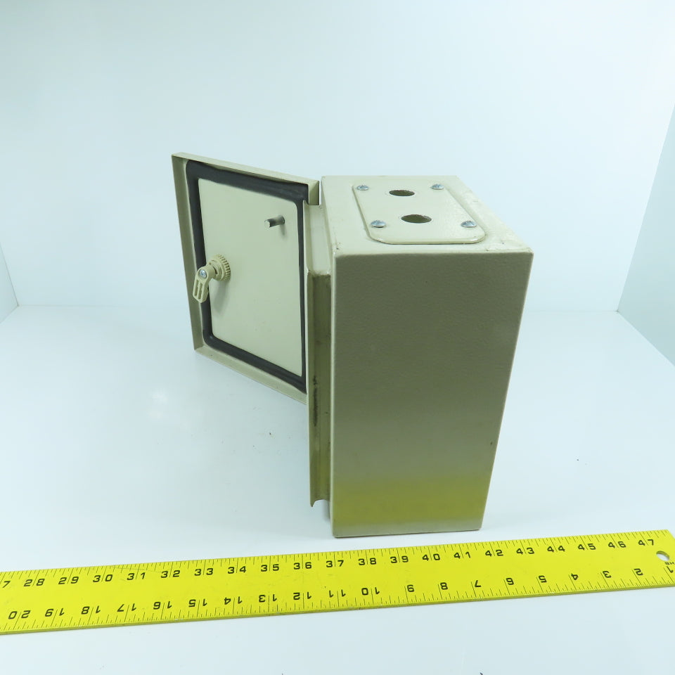 9-3/4" x 7-3/4" x 5" Steel Electrical Enclosure W/ Hinged Door (No Backplate)