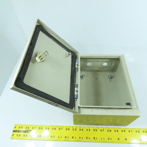 9-3/4" x 7-3/4" x 5" Steel Electrical Enclosure W/ Hinged Door (No Backplate)